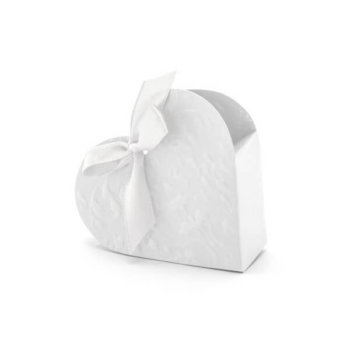 Geschenkbox - weißes Herz