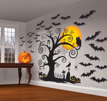 Halloween Friedhof Wandbild Harry Potter Party