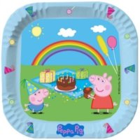 Regenbogen Teller Peppa Wutz Geburtstag