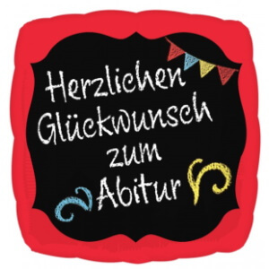 Glückwunsch zum Abitur Ballon