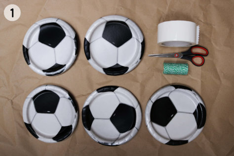 Fußball Girlande selber machen