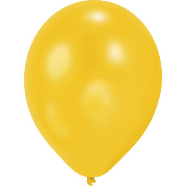 gelber Luftballon für DIY Pinata