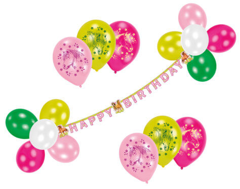 Luftballon Partyset für den Pferde-Geburtstag