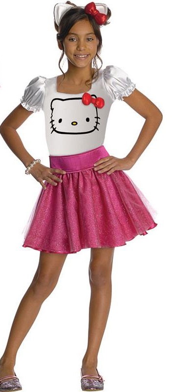 Glitzerkleid Hello Kitty Geburtstag