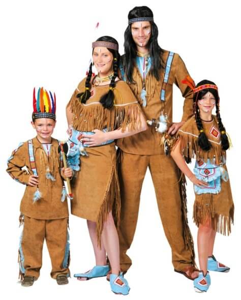 Kostüme für den Indianer-Geburtstag