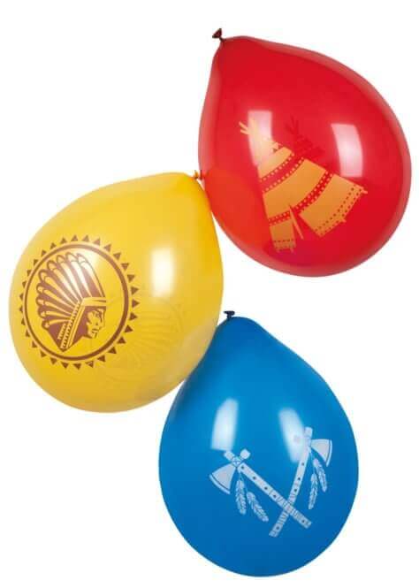 Bunte Luftballons für den Indianer-Geburtstag