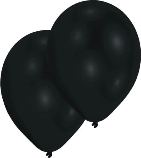 Schwarzer Luftballon für den Pokemon-Geburtstag