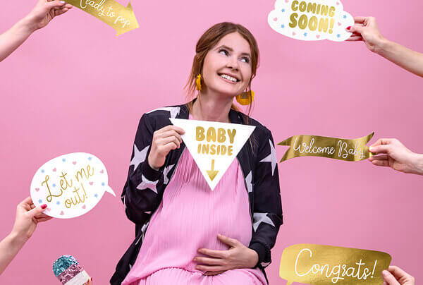 Babyparty Fotoschilder, werdende Mama