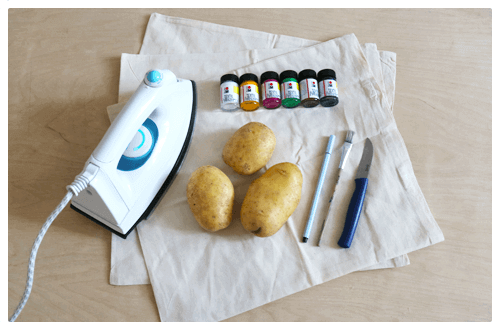 Was du für den Kartoffeldruck brauchst