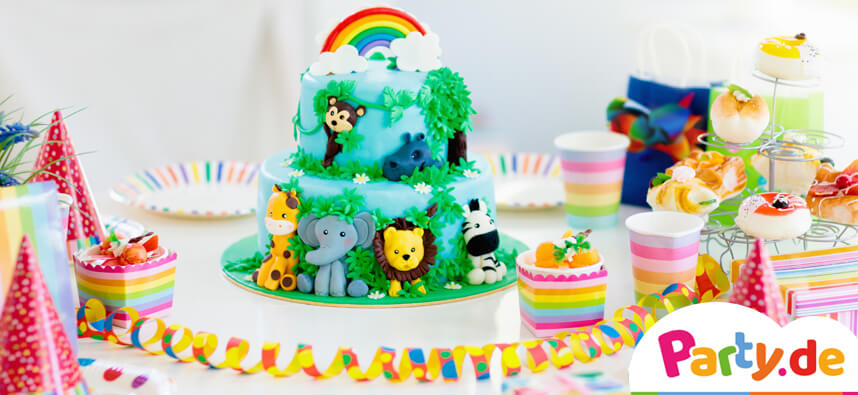 Kinder-Geburtstag Party Deko Feier Fete Motto Tukan Dschungel