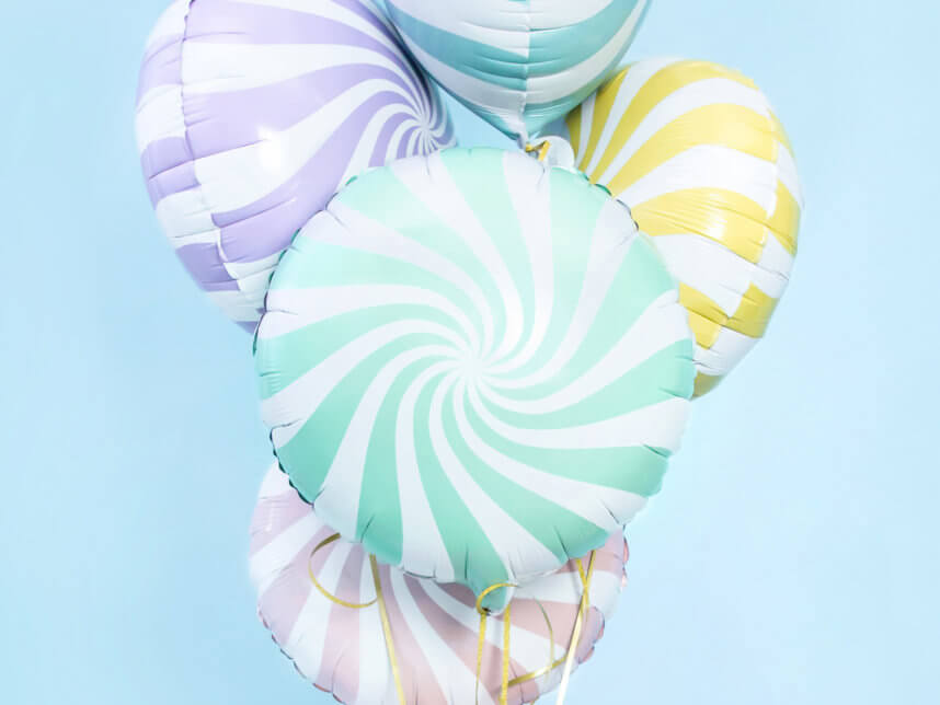 Folienballon Bouquet im Candy Bar Stil
