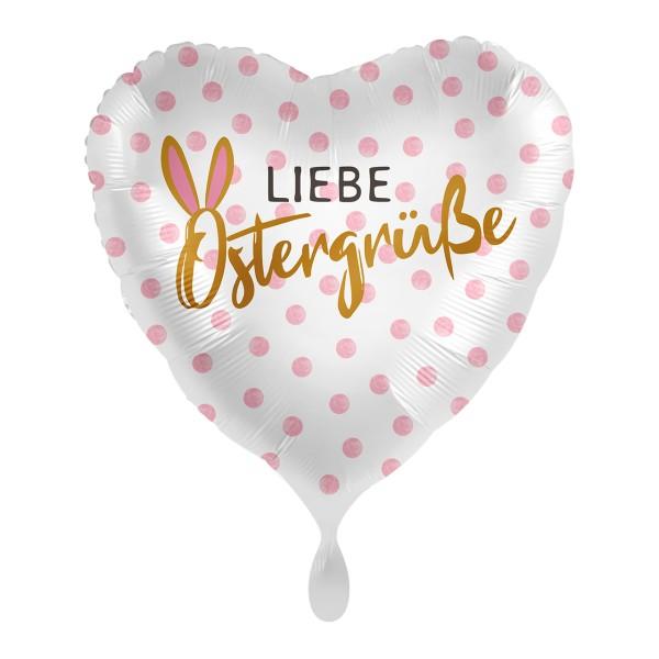 Liebe Ostergrüße Herzballon