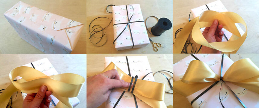Geschenk einpacken - DIY Schleife machen