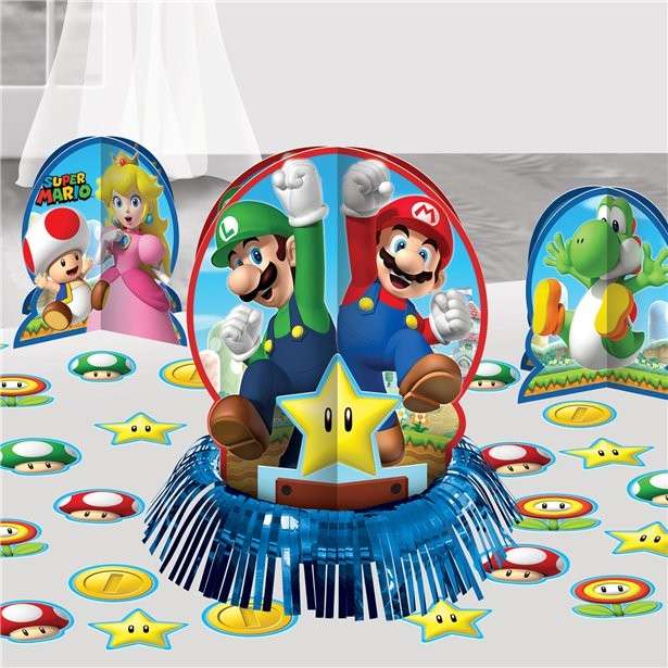 Super Mario Geburtstag Tischdeko
