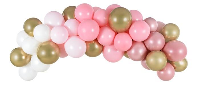 Rosa Ballongirlande Rosy Blossom