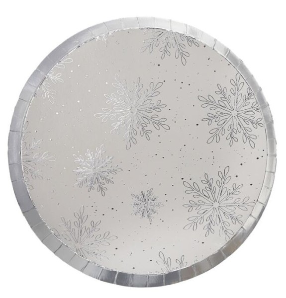 8 Merry and Bright Pappteller 25cm 2