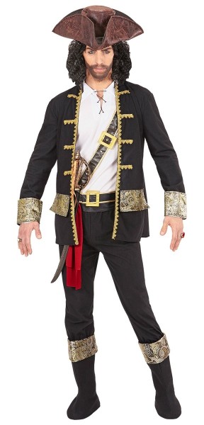 Captain Goldzahn Piraten Kostüm für Herren