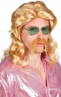 Blonde Horst Vokuhila Perücke Mit Bart
