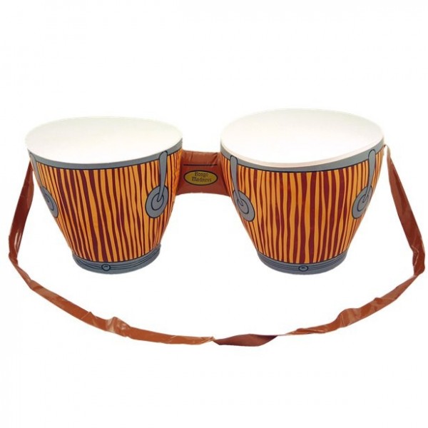 Aufblasbare Bongo Trommeln 62cm