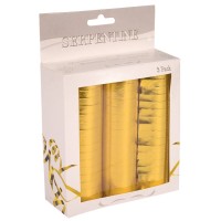 3 Royal Party Luftschlangen gold