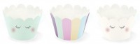 6 Einhorn Twinkle Cupcake Umrandungen