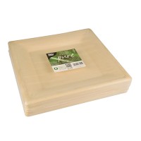 50 Zuckerrohr Teller Carmen natur 26 x 26cm
