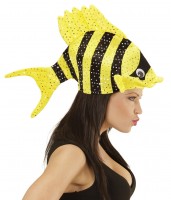 Gelb-Schwarze Tropic Fish Mütze