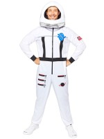 Weltraum Astronaut Herrenkostüm weiß