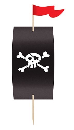 Südsee Piraten Cupcake Set 12-teilig 2
