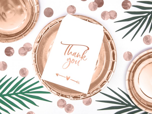 6 Thank you Geschenktüten roségold 4