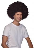 Vorschau: Braune Afro Perücke Disco Fever