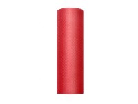 Tüll Stoff Luna rot 9m x 15cm