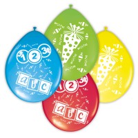 8 Schulstart Luftballons ABC 30cm