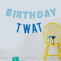 Nasty Birthday Twat Girlande 1,5m
