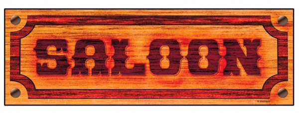 Saloon Western Türposter 78 x 26cm