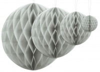 Wabenball Lumina hellgrau 30cm