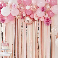 Ballongirlande Deko-Set 94-teilig pink