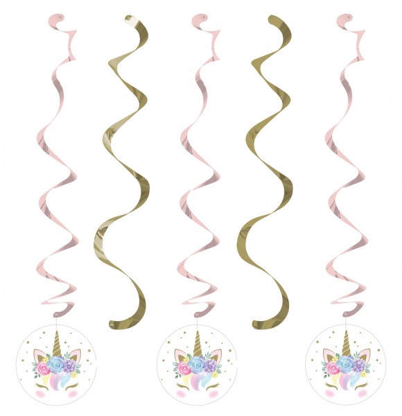 5 Princess Unicorn Spiralhänger