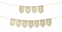 Just married Jute Girlande 1,85m x 23cm