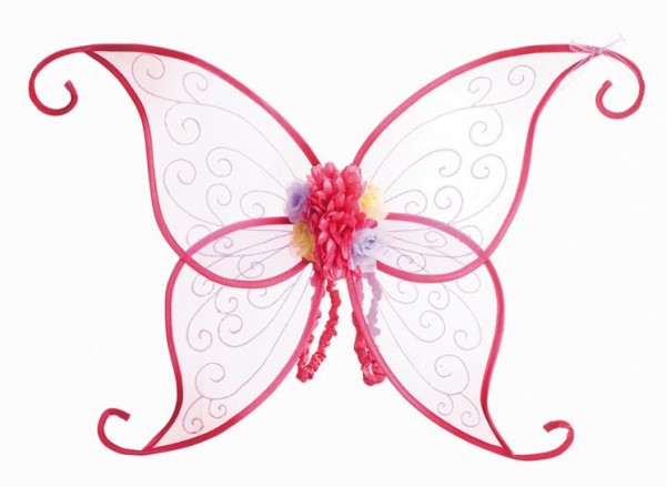 Pinke Elfen Blumen Flügel
