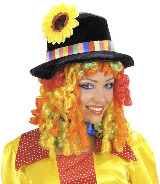 Bunte Clowns Perücke Mit Hut