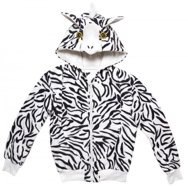 Flauschige Zebra Kuscheljacke 3