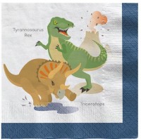 20 Happy Dinosaur Servietten 33 x 33cm