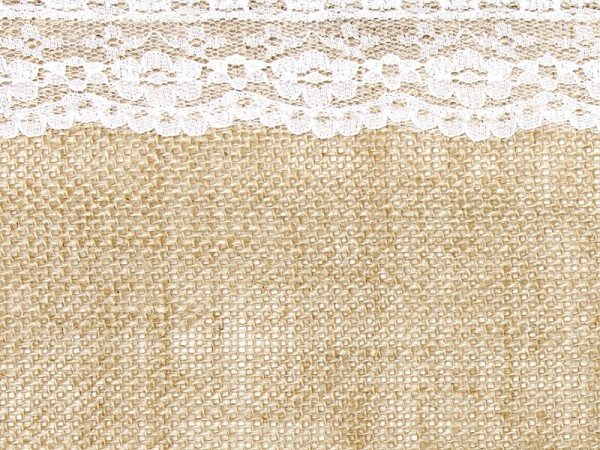 2,75m Vintage Jute Tischläufer 28cm 3