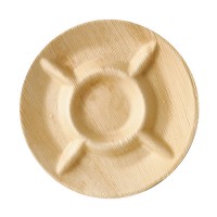 Vorschau: 6 Palmblatt Teller Rossini 5-geteilt 24,5cm