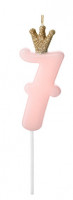 Birthday Queen Zahl 7 Tortenkerze 9,5cm