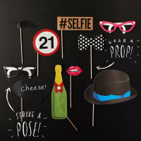 Vorschau: Foto Set 21st Birthday 10-teilig