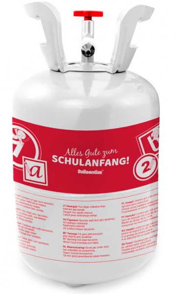 Schulanfang Heliumflasche mit Ballons 5