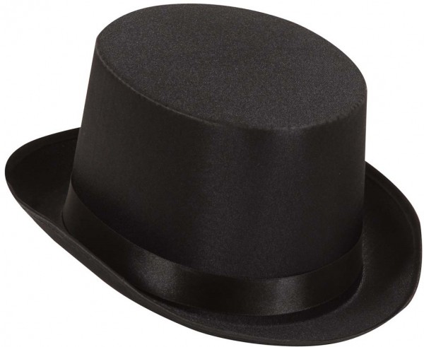 Schwarzer Zylinder mit Satinband