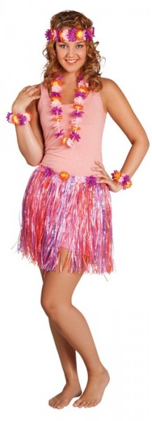 Karibisches Haunani Blumen Hawaii Set